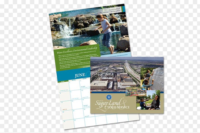 Watercolor Calendar Display Advertising Brand Brochure PNG