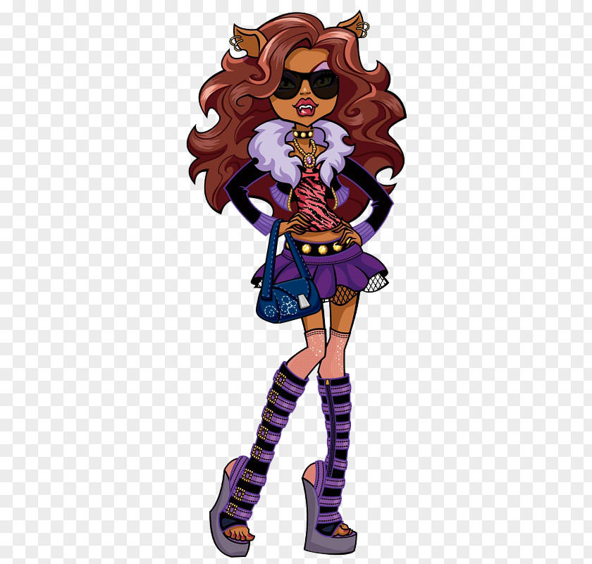 Doll Monster High Clawdeen Wolf Gray Clip Art PNG