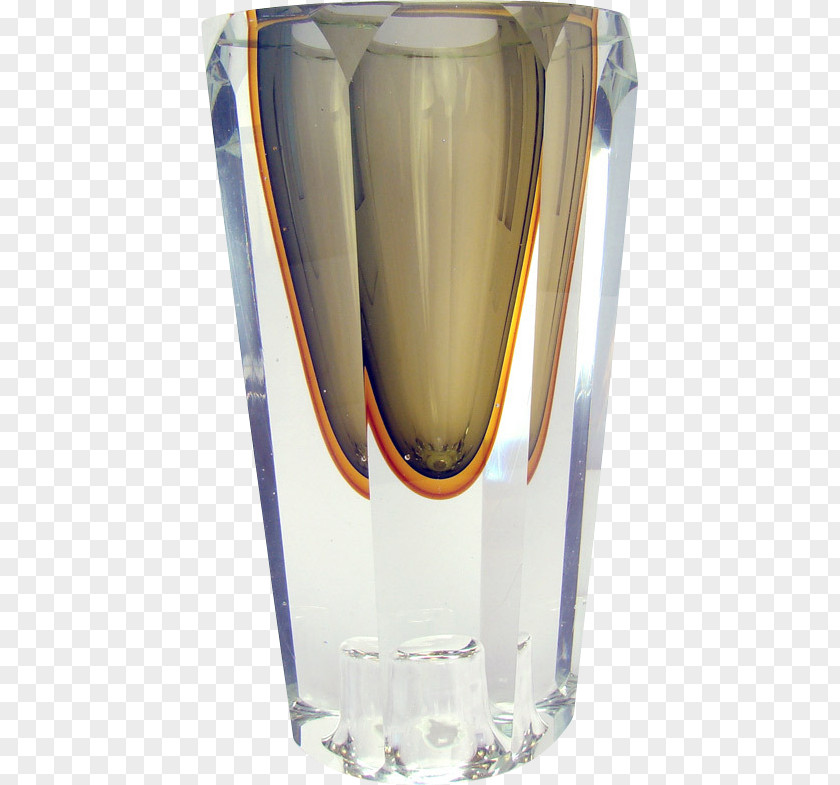 Glass Vase Highball Vitreous Enamel Murano PNG