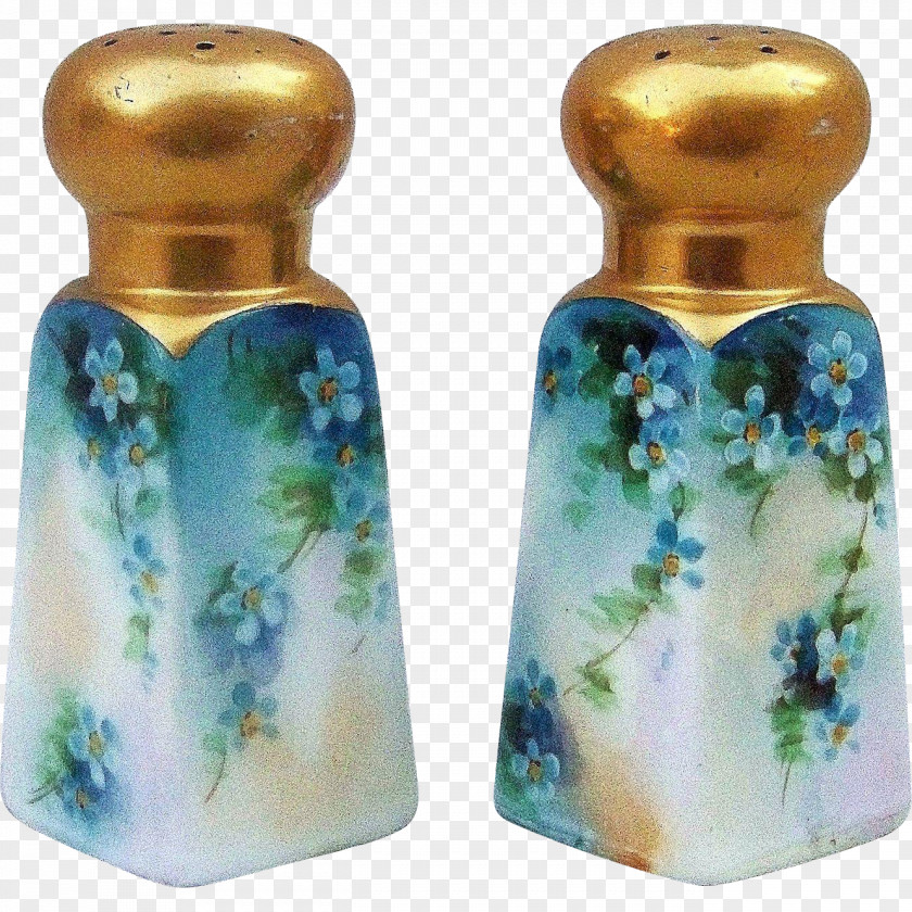 Greenery Hand Painted Salt & Pepper Shakers Product Cobalt Blue PNG