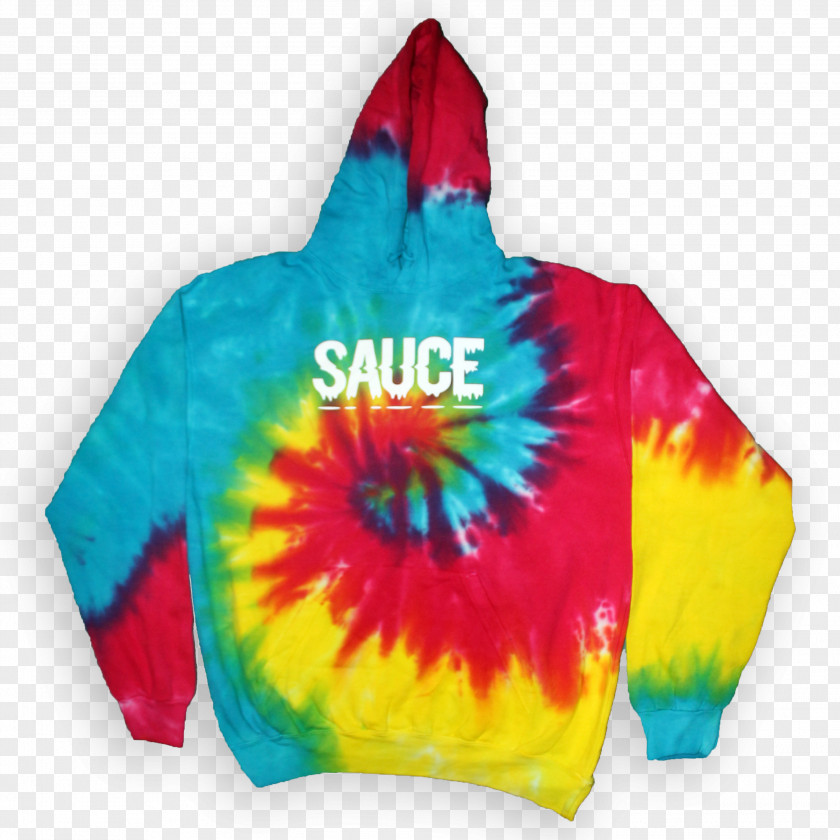 Hoodie T-shirt Rainbow Sauce Tie-dye Sweater PNG