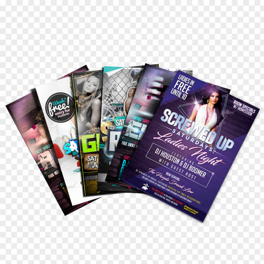 Nightclub Flyers Paper Advertising Screen Printing Flyer PNG
