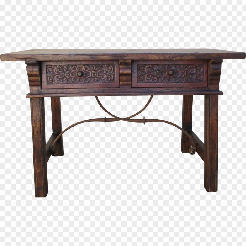 Table Writing Antique Desk Drawer PNG