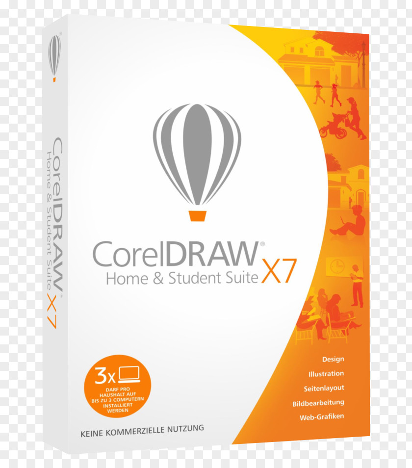 3 User NL/FRDie Durchschnittliche CorelDRAW Home And Student Suite X7 CDHSX7ENMBAM Graphics & PNG