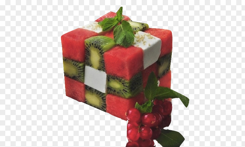 Beautiful Couple Fruit Salad Delicatessen Food Presentation Cube PNG