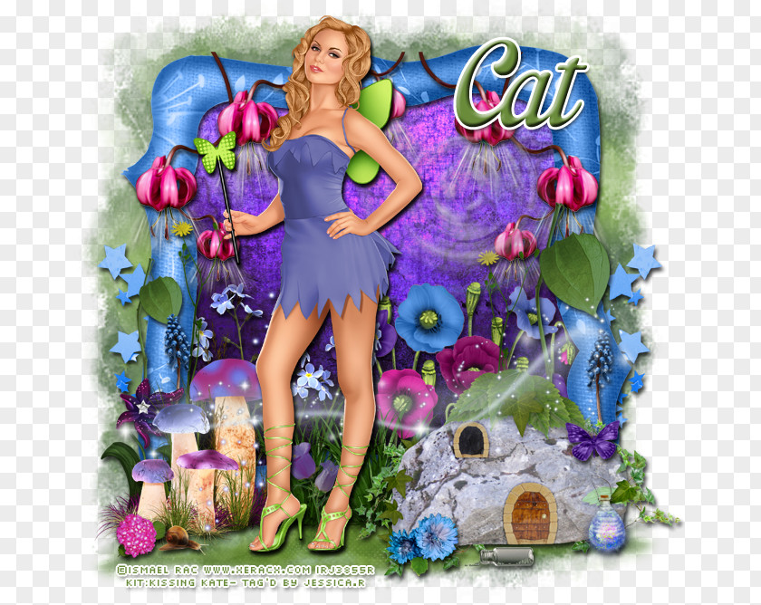 Fairy Flower Photomontage PNG