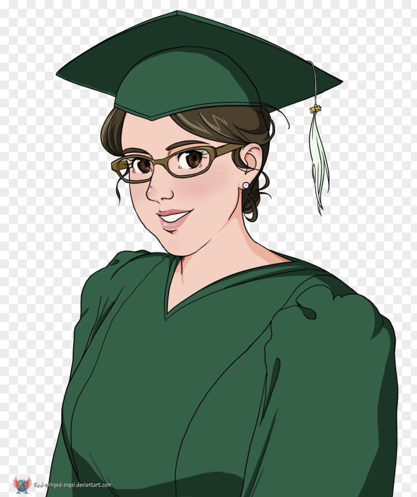 Glasses Academician Cartoon Illustration Square Academic Cap PNG