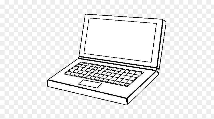 Laptop Coloring Book Computer Keyboard Page PNG