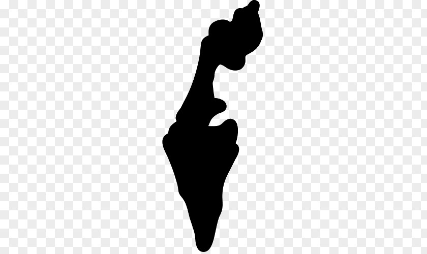 Silhouette Israel Stencil PNG