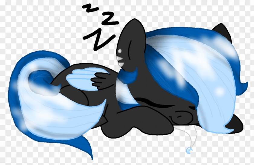 SLEEPY MOON Dolphin Horse Clip Art PNG