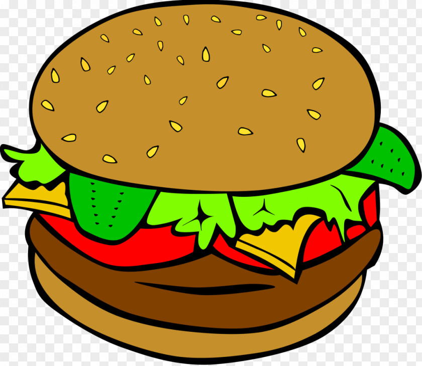 Burger Hamburger Hot Dog Cheeseburger Fast Food Clip Art PNG