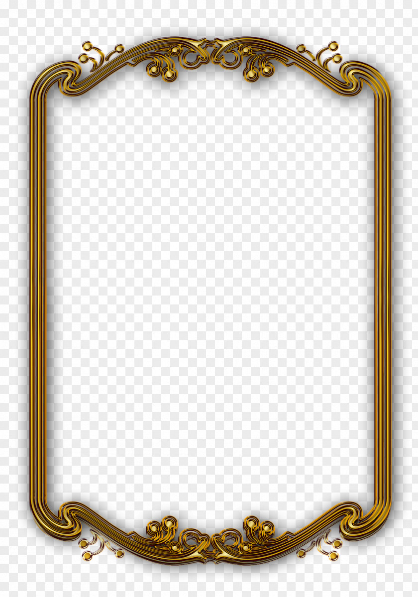 Classical Gold Frame Picture Line PNG