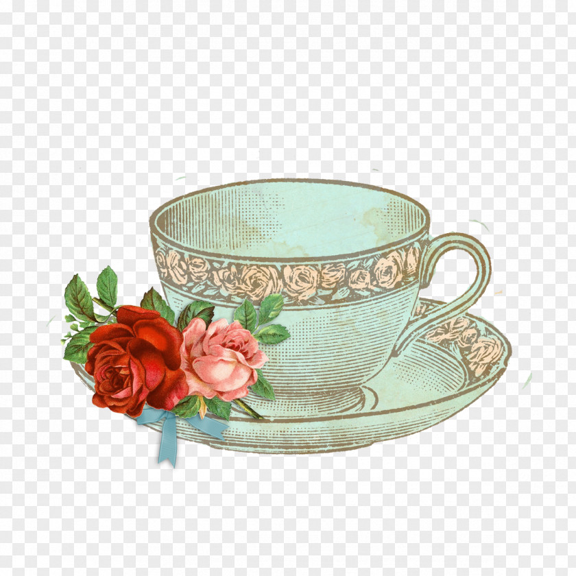 Mug Tea Wedding Invitation Vintage Clothing Etsy Flower PNG