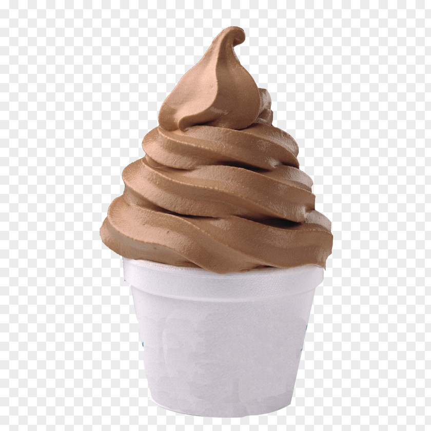 Soft Ice Cream Cones Chocolate Frozen Yogurt PNG