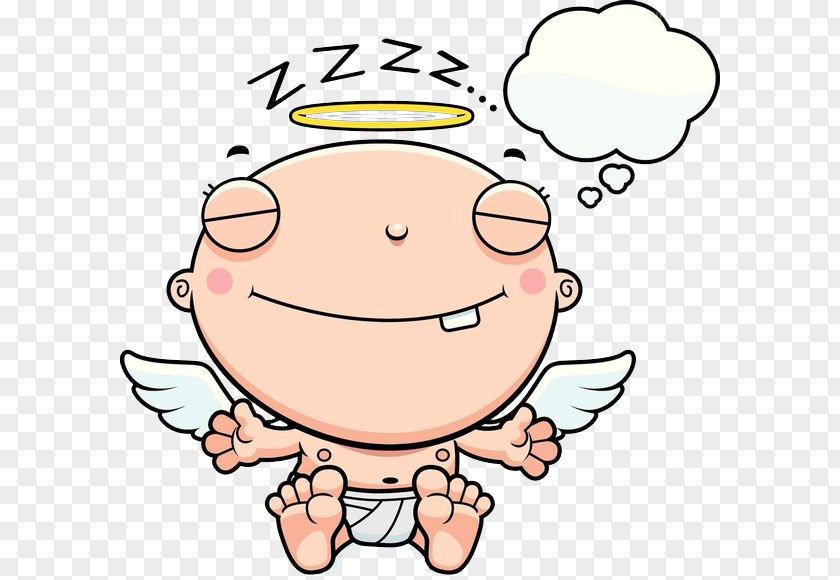 Angel Baby Sleep Cartoon Royalty-free Infant Illustration PNG