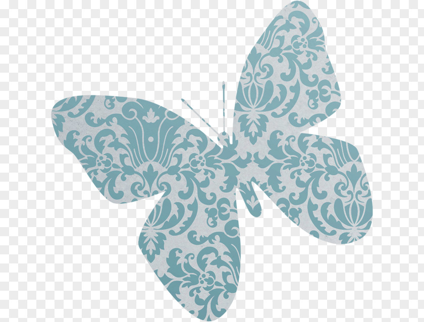 Blue Butterfly Pattern Butterflies & Insects Clip Art PNG