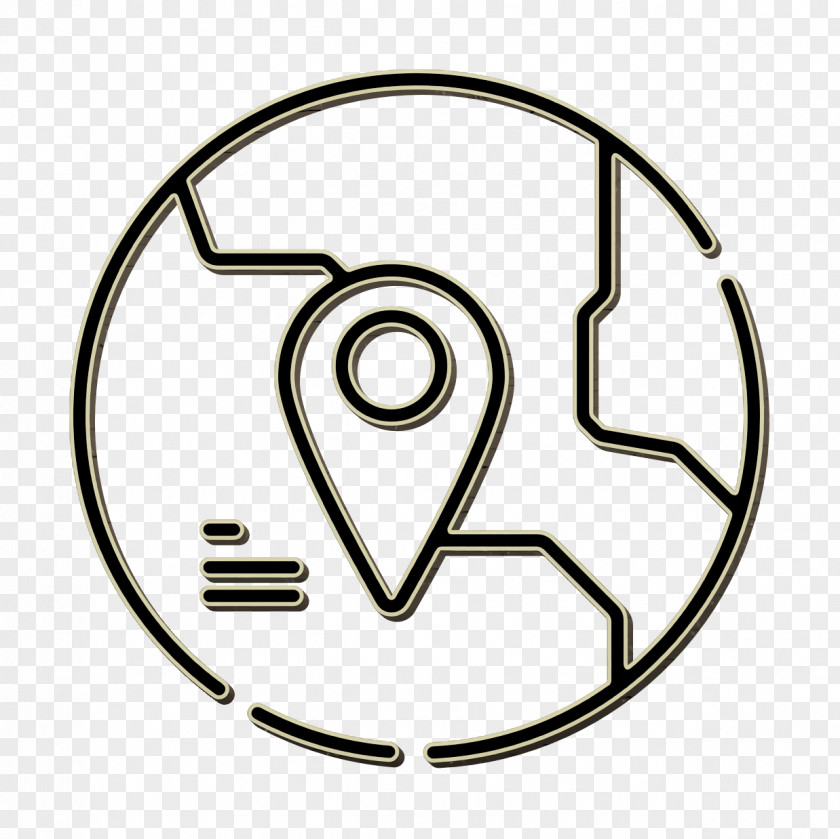 Coloring Book Symbol Location Icon Social Media Map PNG