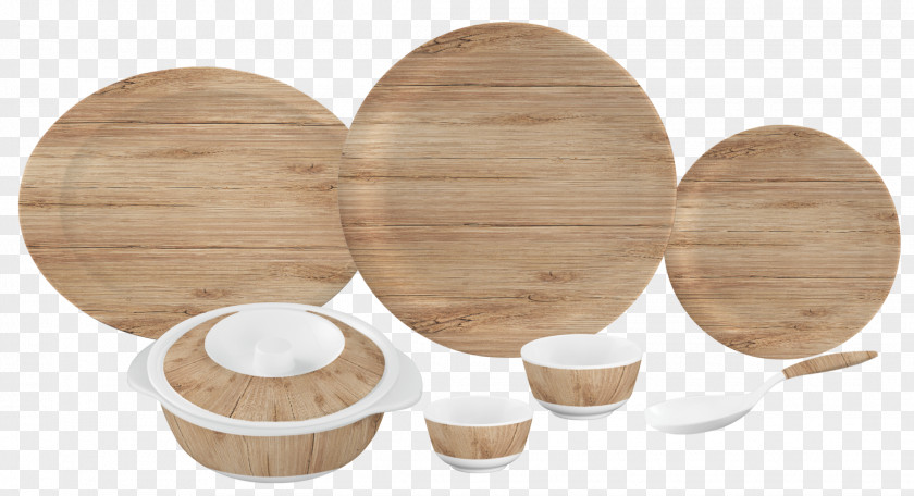 Dinner Tableware Wood Plate PNG