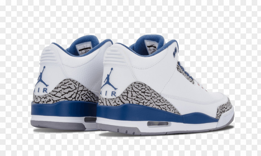 Jordan Air Blue Shoe White Sneakers PNG