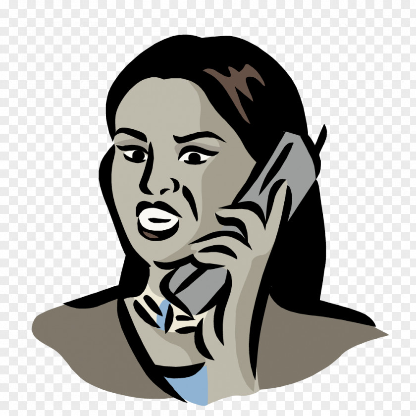 Call Angry Woman Picture Computer File PNG