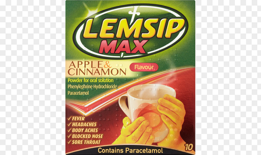 Cinnamon Powder Lemsip Common Cold Cough Pharmaceutical Drug Sudafed PNG