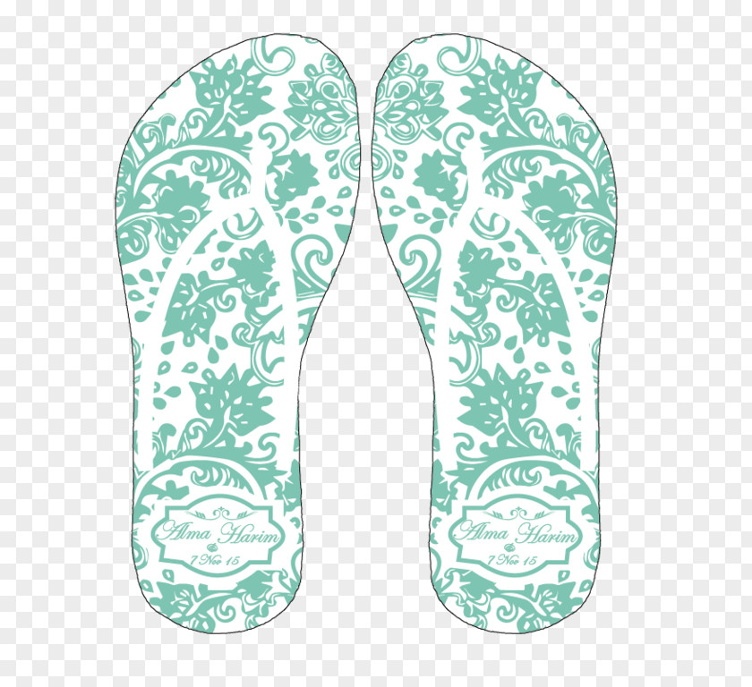 Design Paper Flip-flops Pattern PNG