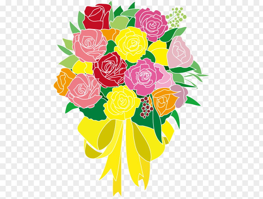 Flower Garden Roses Clip Art Illustration Floral Design Cut Flowers PNG