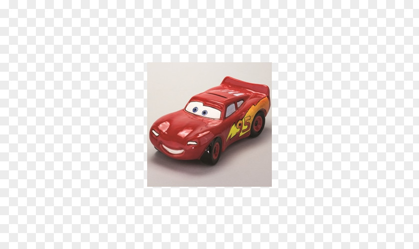 Lightning McQueen Pottery Ceramic Bisque Porcelain Bank Party PNG