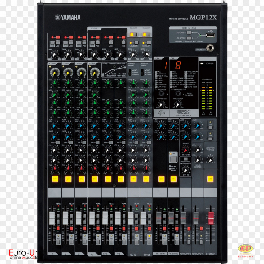 Yamaha MGP12X Audio Mixers MGP16X Mixer Mixing Console MG12 No. Of Channels:12 PNG