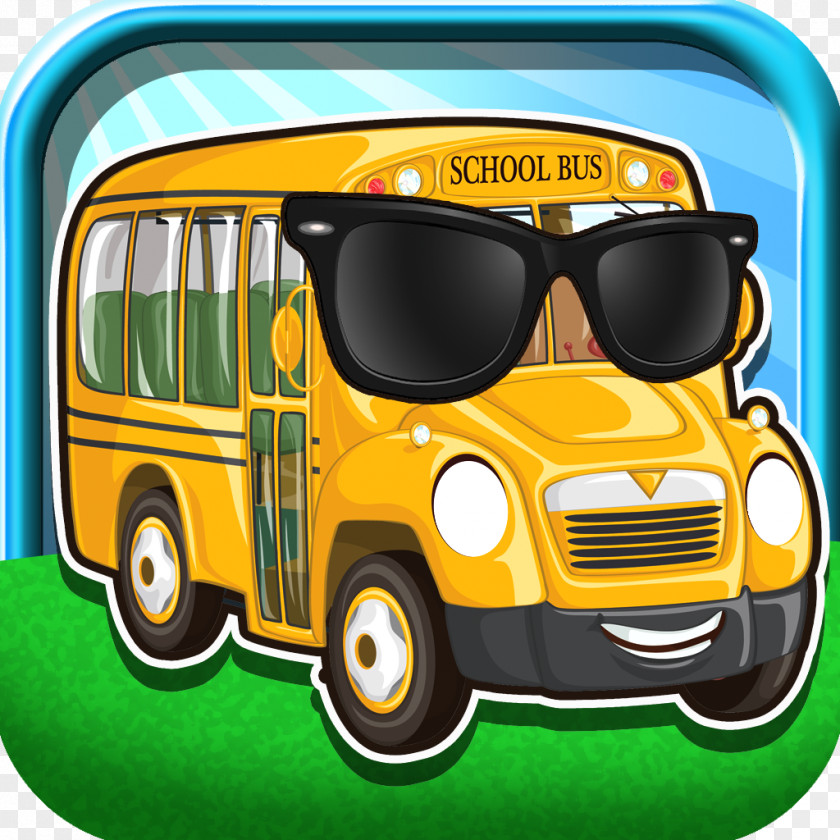 Cartoon School Bus PNG