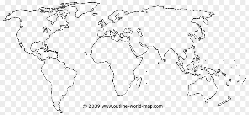 Globe World Map Blank PNG