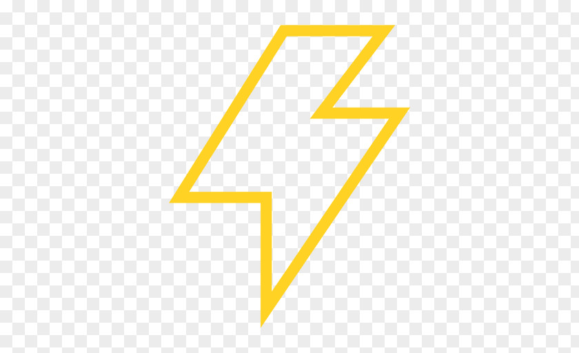 Lightning Triangle Symbol Area PNG