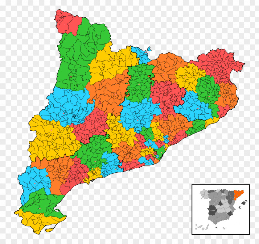 Map Catalonia Catalan Independence Referendum Movement PNG