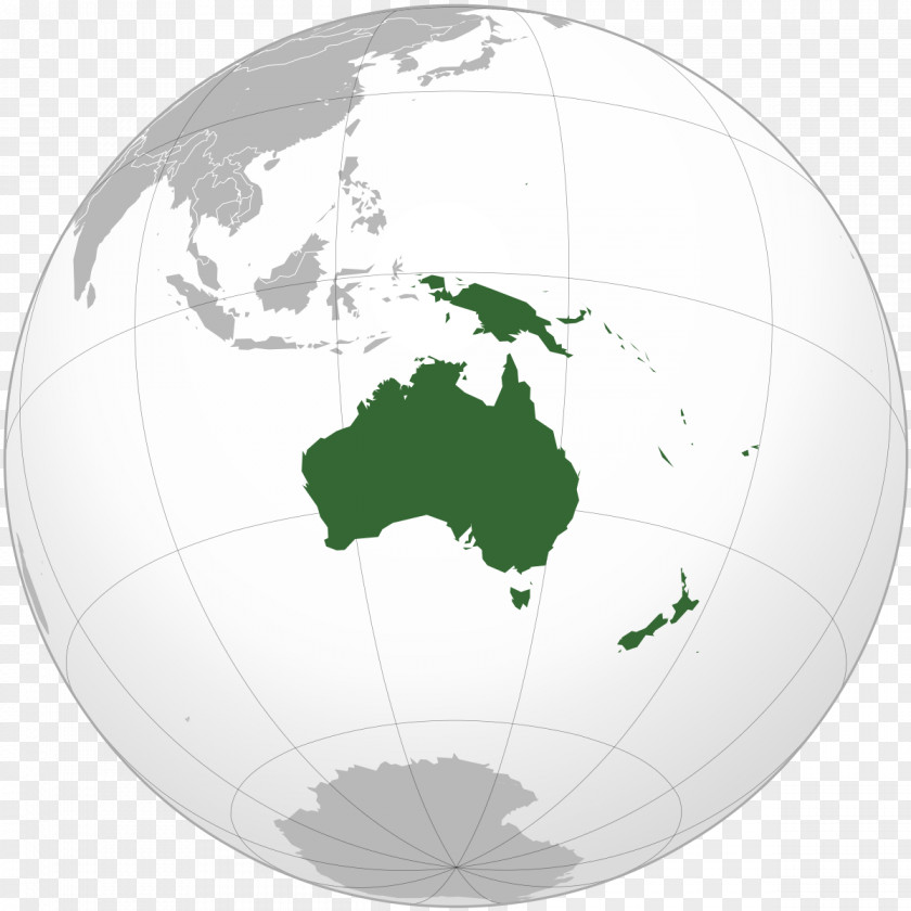 Papua New Guinea Australia Zealand Earth Globe PNG