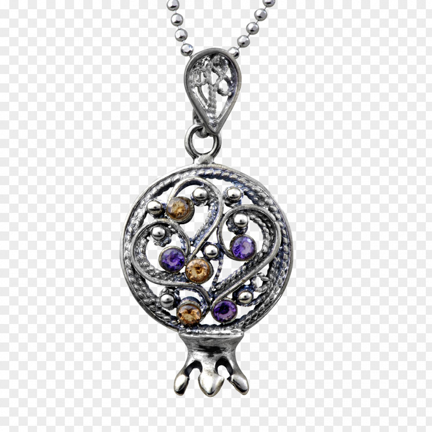 Silver Amethyst Earrings Locket Earring Necklace Charms & Pendants PNG