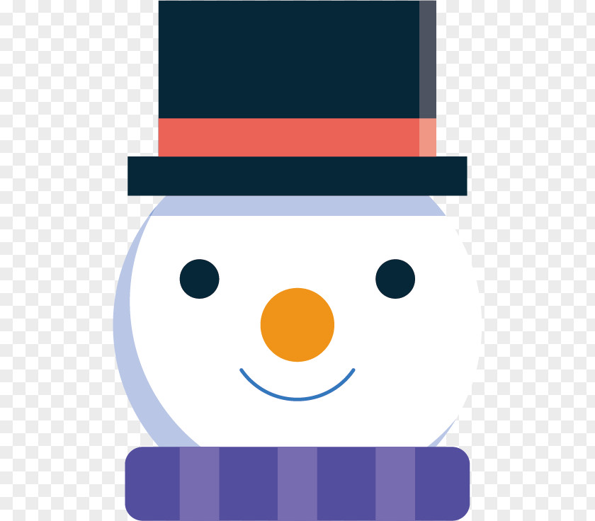 Vector Christmas Snowman Sticker Avatar Clip Art PNG
