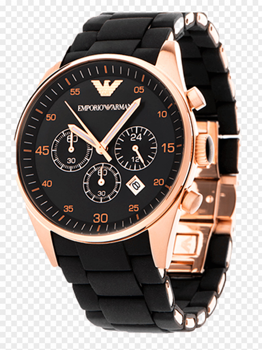 Watches Men Armani Fashion Design Chronograph Watch PNG