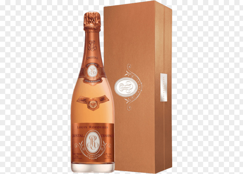 Champagne Rosé Sparkling Wine Cristal PNG