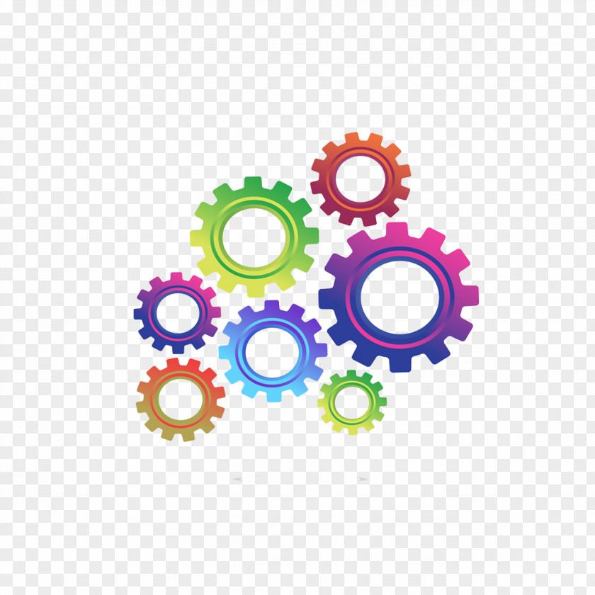 Color Gears Gear Clip Art PNG