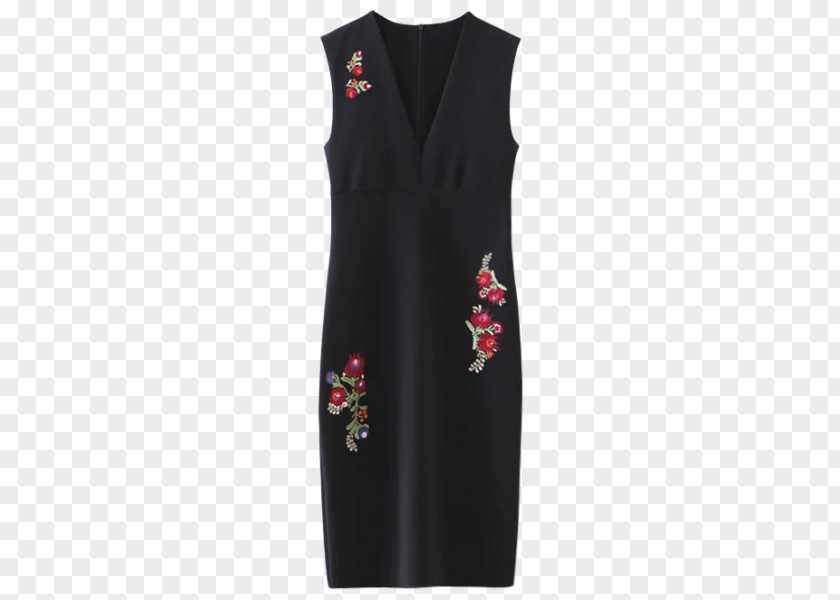 Tea Length Floral Dresses Sheath Dress Sleeve Neckline High-heeled Shoe PNG