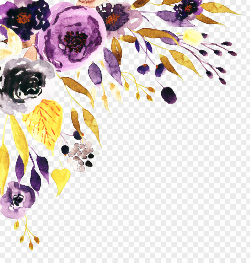 Watercolor Painting Clip Art Floral Design PNG
