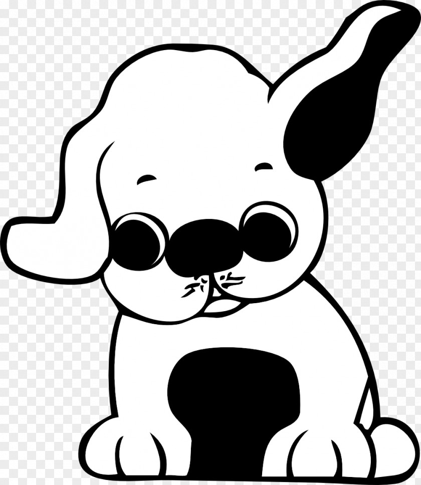 Black And White Puppy Pictures Labrador Retriever Beagle Clip Art PNG