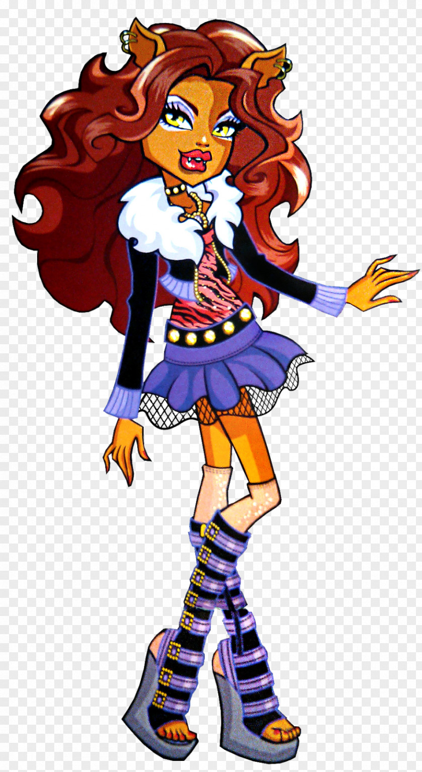Doll Monster High Clawdeen Wolf Cleo DeNile PNG