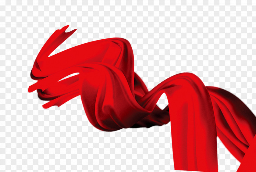 Red Ribbon Download Silk PNG