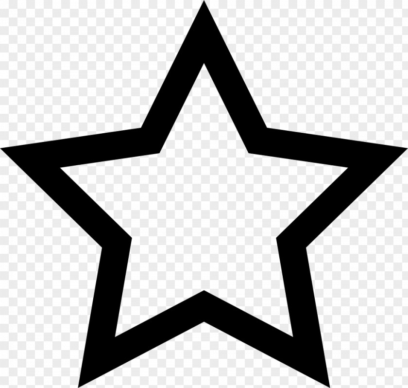 Starts Five-pointed Star Symbol Outline Clip Art PNG