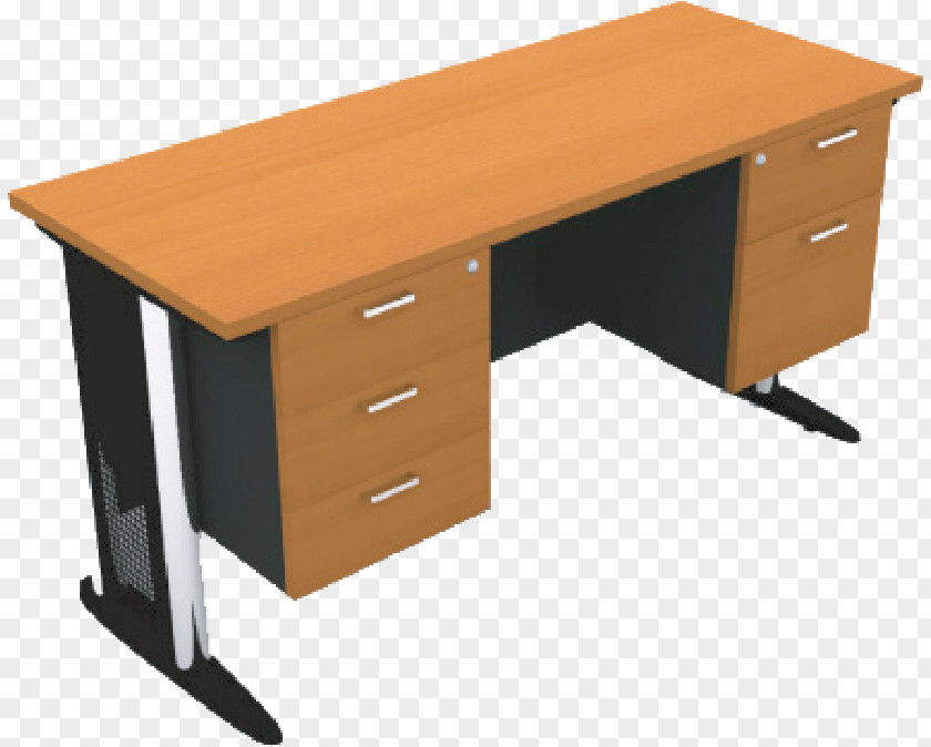 Table Desk Drawer Furniture Biuras PNG
