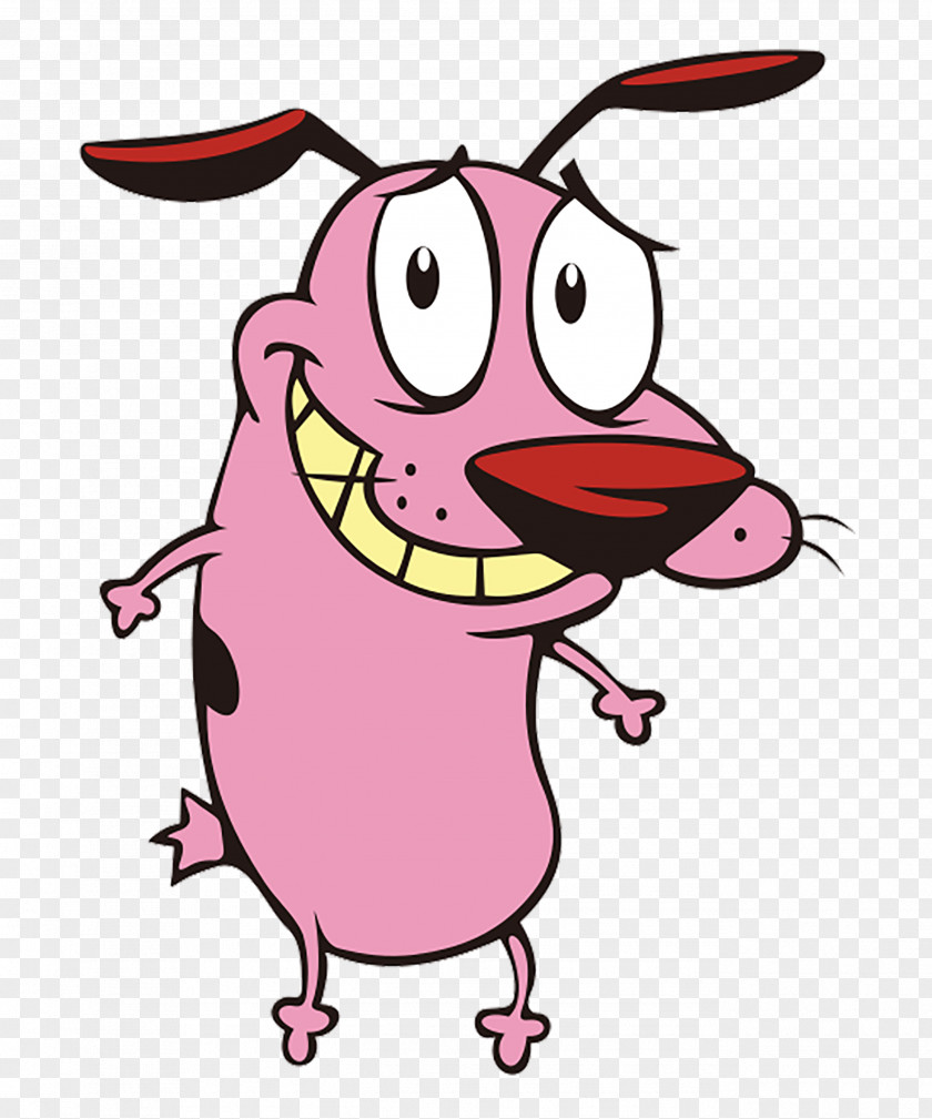 Cartoon Little Pink Dog Animated Network Humour PNG