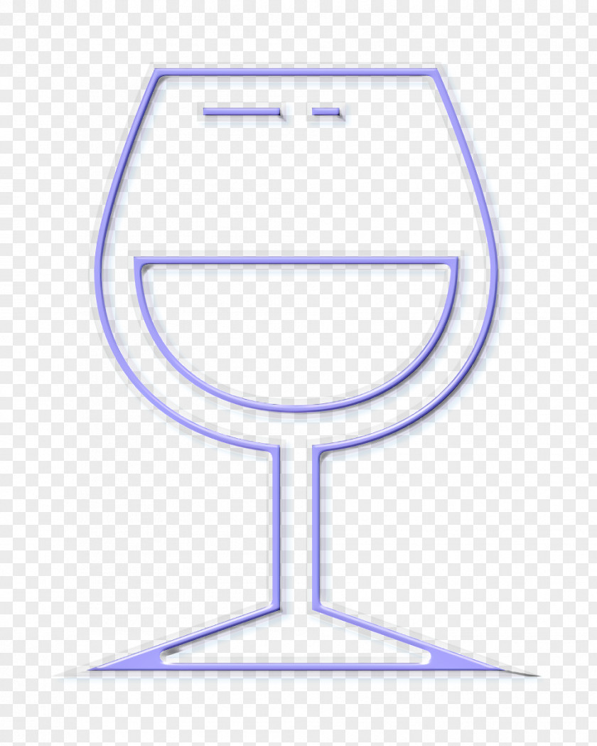 Electric Blue Snifter White Icon Wine PNG