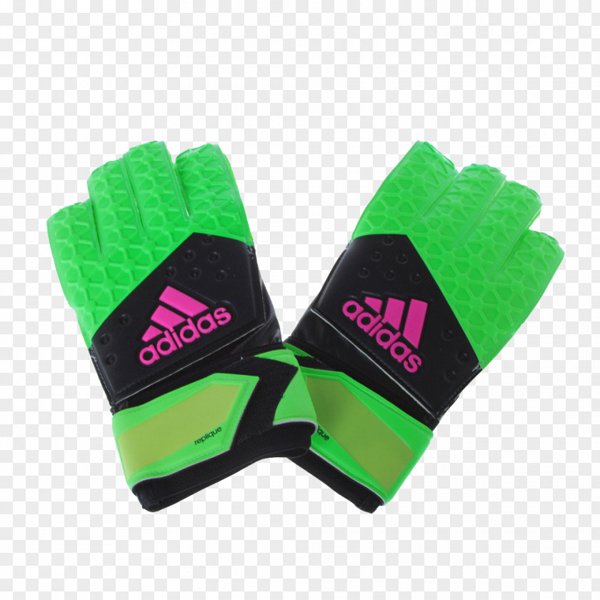 Green With Black Leather Warm Gloves Glove Designer PNG
