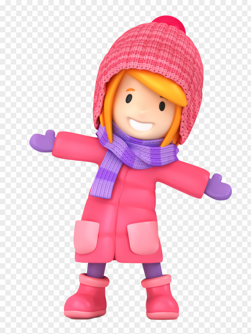 Magenta Play Toy Doll Pink Action Figure Cartoon PNG